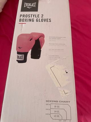 Guantes Boxeo Everlast Prostyle 2 nuevo sin abrir