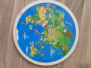 Puzzle Mundo Madera 2 en 1 Goki