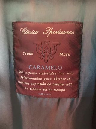 Chaquetón Talla 52 XL Negro Made in Spain