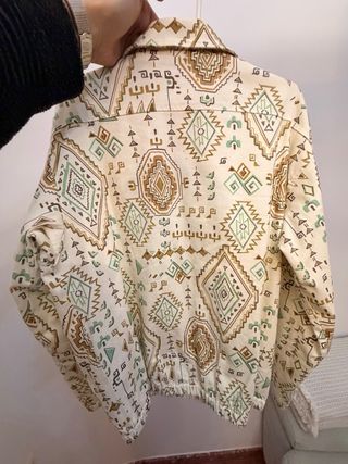 Chaqueta Zara Estampada Multicolor