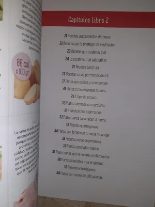 Lote de dos libros de cocina saludable