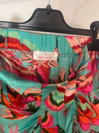 Falda larga estampada