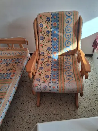 Sofá de 3 plazas con estampado floral