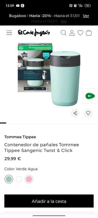 Contenedor de pañales Tommee Tippee