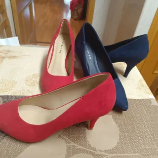 2 Pares Zapatos Tacón Piccola Piu Talla 37