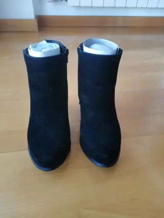Botines tacón negros mujer talla 38