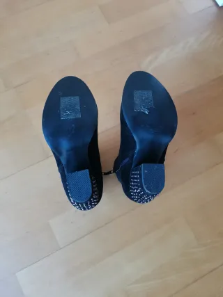 Botines tacón negros mujer talla 38