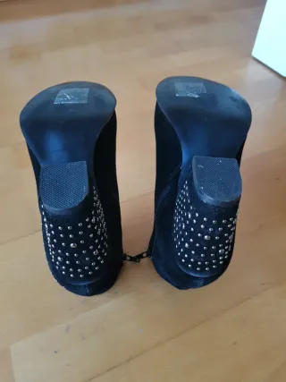 Botines tacón negros mujer talla 38