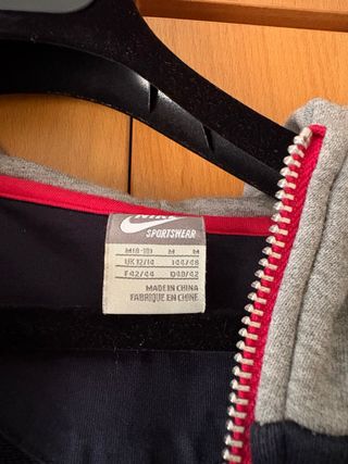 Sudadera Nike media cremallera color block