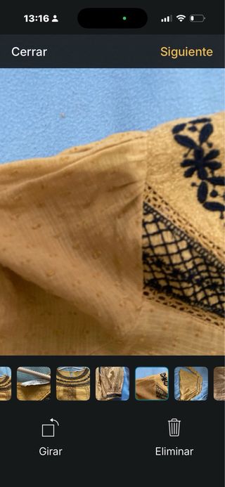 Camisa Zara bordada mujer talla M