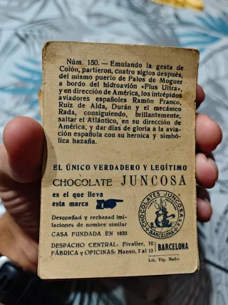Lote 214 Cromos Cristóbal Colón Chocolate Juncosa