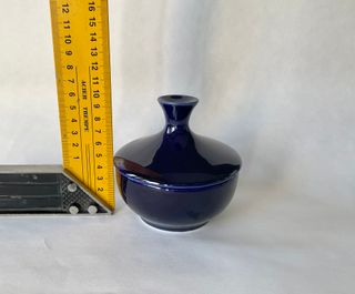 Joyero de porcelana azul