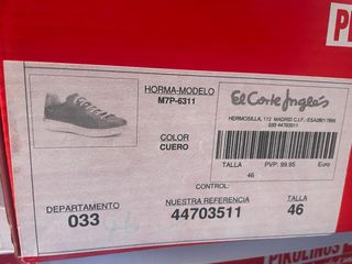 Botín de cuero marrón, nuevo a estrenar en su caja