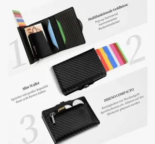 Portafoglio con stampa tigre