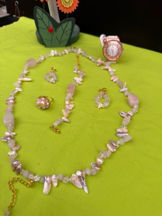 Parure collana, orecchini e anello + omaggio