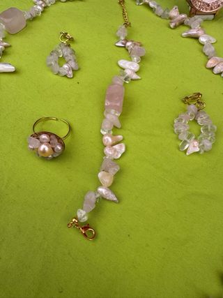 Parure collana, orecchini e anello + omaggio