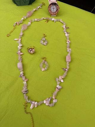 Parure collana, orecchini e anello + omaggio