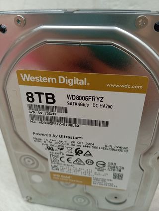 Western Digital WD Gold 8TB WD8005FRYZ Disco duro