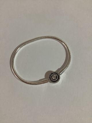 Pulsera Charms Brillantes Plata 17