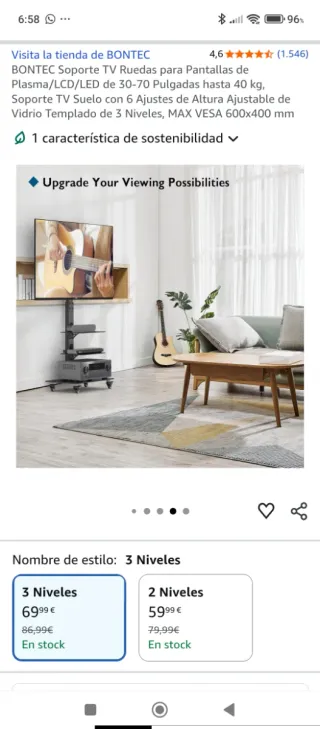 SOPORTE GIRATORIO TV CON RUEDAS