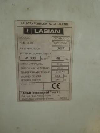 Caldaia a biomassa LASIAN BIOMAX-50