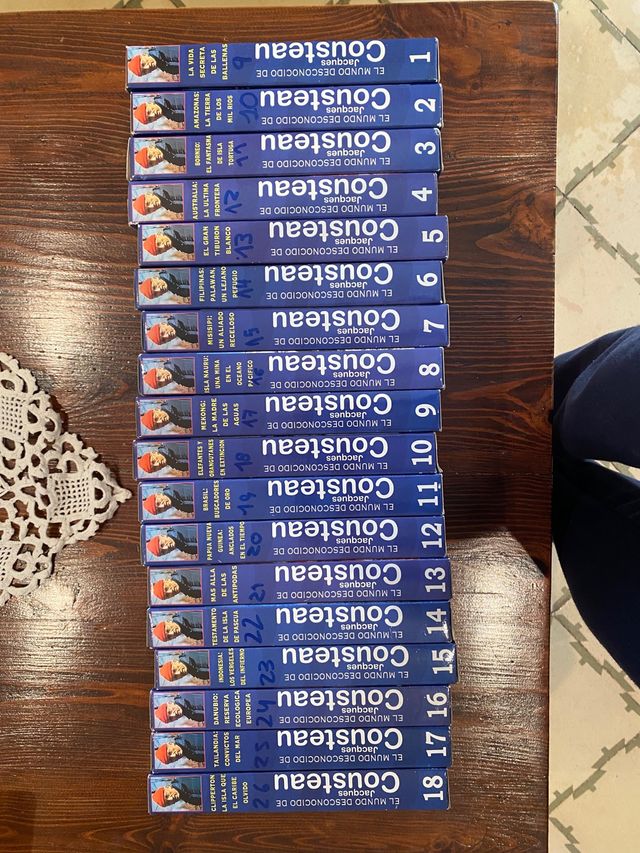 Colección 18 VHS Cousteau El Mundo Desconocido