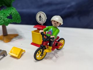 Lote Playmobil: Perros, Silla Bebé y Bici