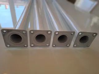 4 Patas Mesa Redondas Blancas 75cm