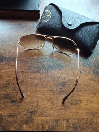 Gafas Ray-Ban Aviator Marrón y Dorado