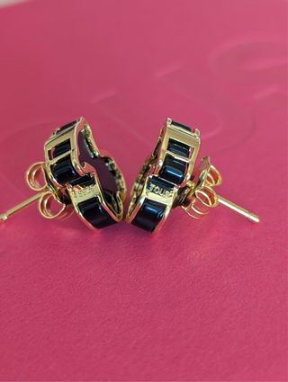 Pendientes Tous Oso Negro y Dorado