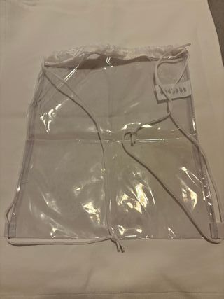 Mochila transparente con cordón