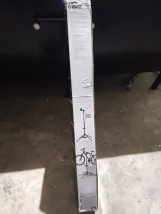 Trípode de Taller Bicicleta con bandeja y bloqueo