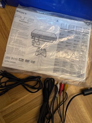 lote ps2 caja (PlayStation 2 + Mando + Juegos)