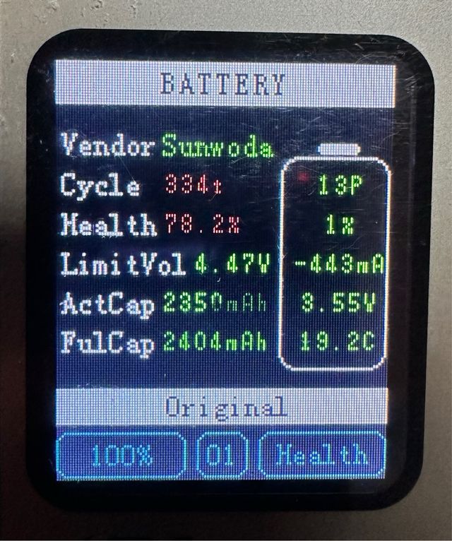 Lote 6 Baterías iPhone 78% Originales Apple