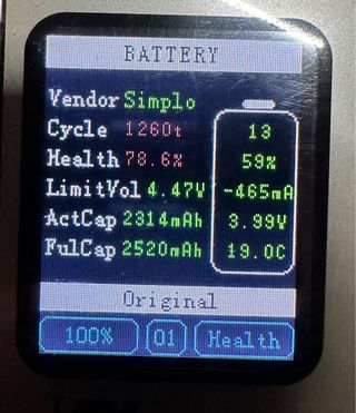 Lote 6 Baterías iPhone 78% Originales Apple