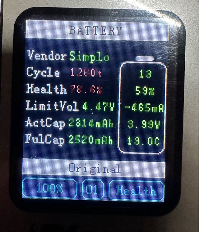 Lote 6 Baterías iPhone 78% Originales Apple