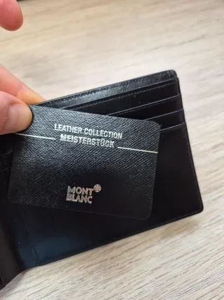 Cartera Montblanc Piel Negra Hombre