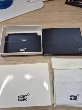 Cartera Montblanc Piel Negra Hombre