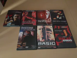 Lote 7 Películas DVD Acción/Aventura.