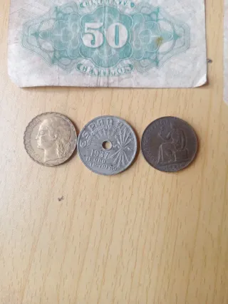 Billetes y monedas Guerra Civil Española