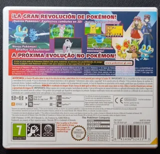 Videojuego Pokémon Y/X Nintendo 3DS RPG.