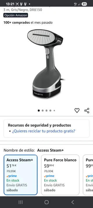 Plancha de vapor Rowenta Access Steam