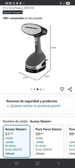 Plancha de vapor Rowenta Access Steam