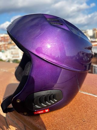Casco de esquí morado VS600 Talla M