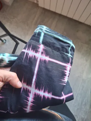 Giacca da sci con fantasia geometrica retroriflett