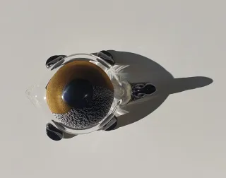Tortuga de cristal decorativa