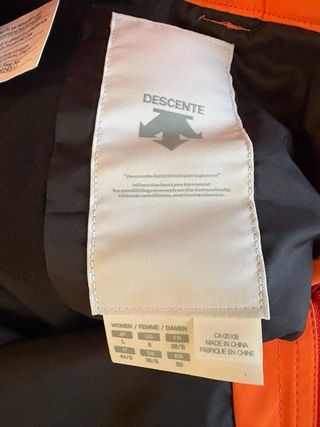 Pantalón de esquí Descente naranja