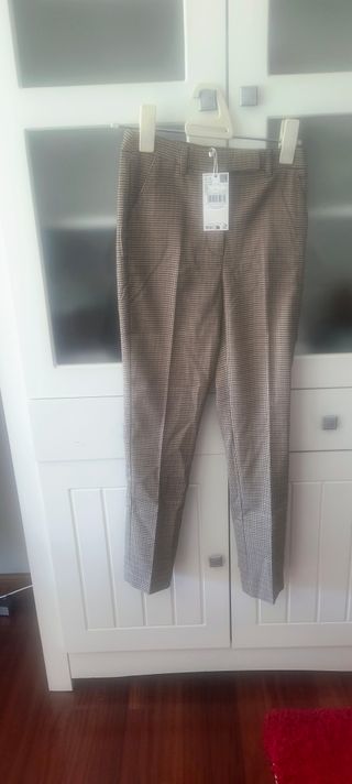 Pantalón Mango Outlet a cuadros