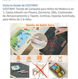 Casa de campaña infantil COSTWAY (SIN SILLA)