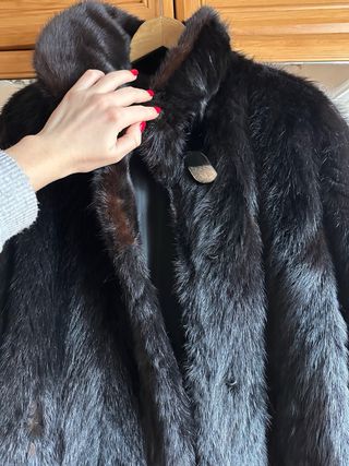 Abrigo de pelo natural